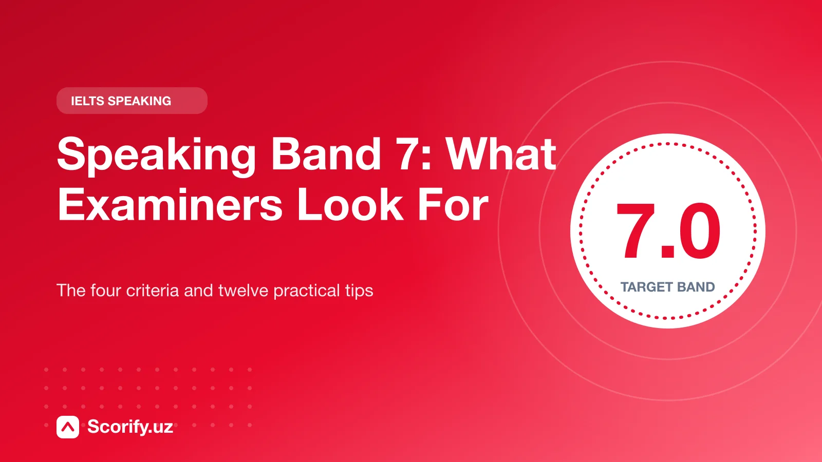 Cover image: IELTS Speaking Band 7, what examiners look for