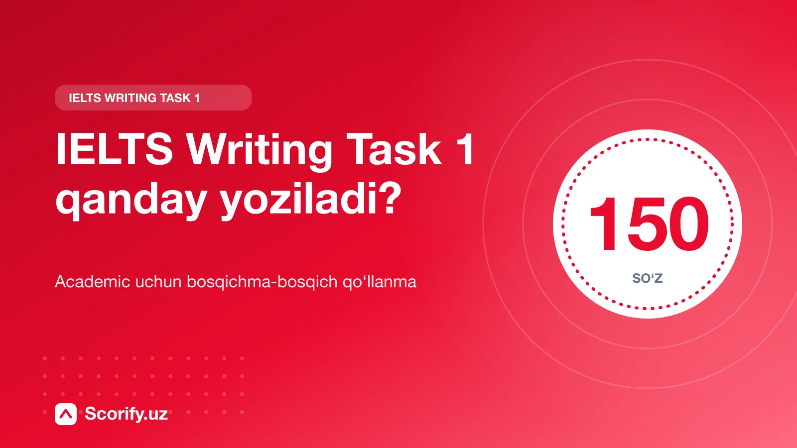 Muqova: IELTS Writing Task 1 qanday yoziladi