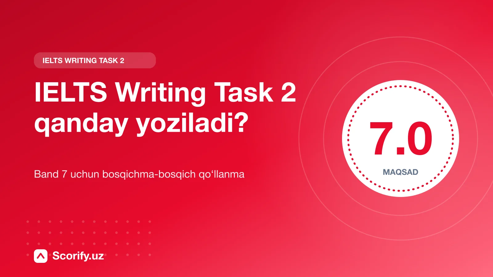 Muqova: IELTS Writing Task 2 qanday yoziladi