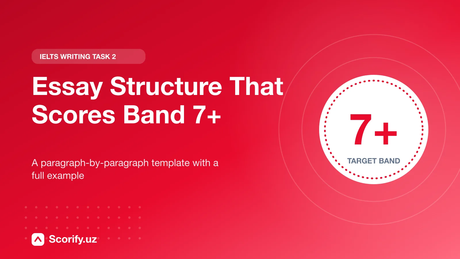 Cover image: Essay structure that scores Band 7+ for IELTS Writing Task 2